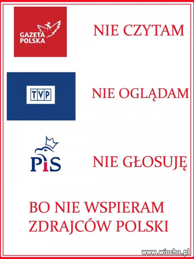Nie czytam, nie oglądam, nie głosuję