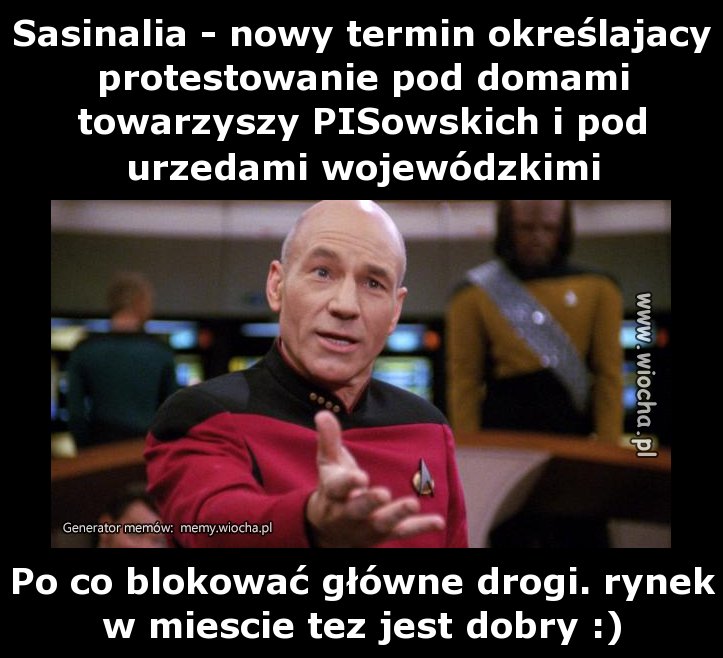 Sasinalia - nowy termin określajacy protestowanie