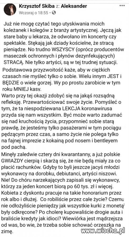 Pięknie im powiedział.