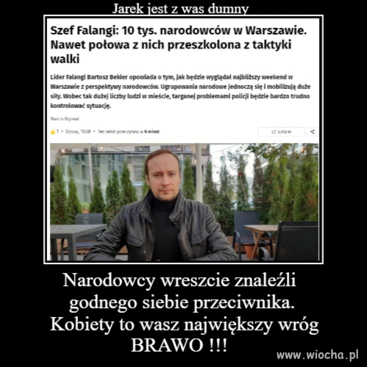 Jarek jest z was dumny 
