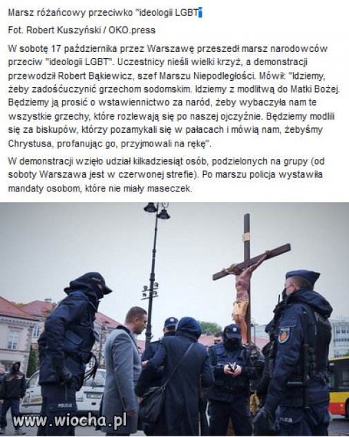 Marsz różańcowy przeciwko ideologii LGBT.