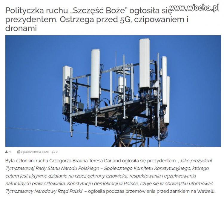 Szczęść boże pani prezydentowo