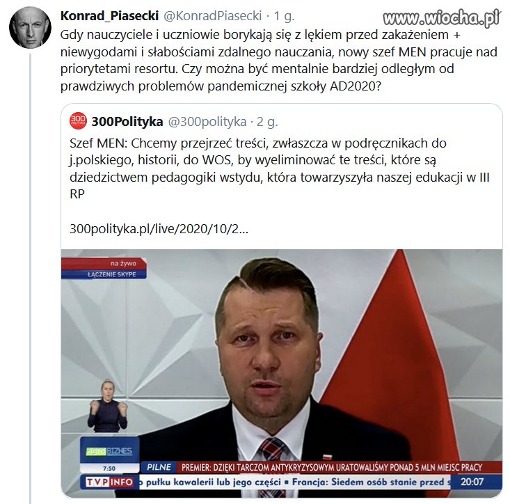Priorytet Czarnka to ...