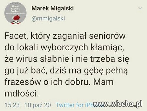 Cynizm tych ludzi osiągnął już szczyty...