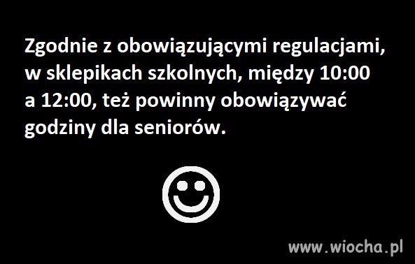 Godziny dla seniorów