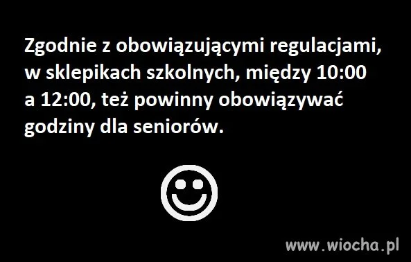 Godziny dla seniorów