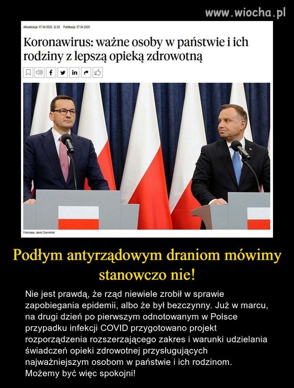 Oni o siebie już zadbali. Dla Ciebie zabraknie ...