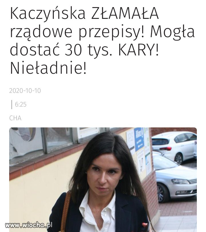 W innym kraju może by ją ukarano
