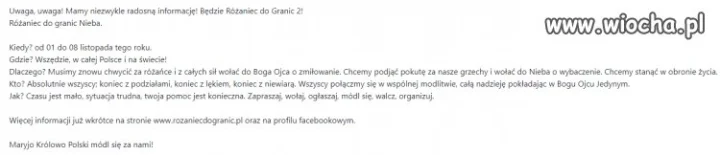Radosna wiadomość