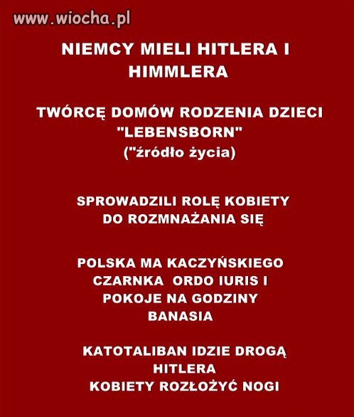 Głupota zawsze kroczy przed upadkiem!