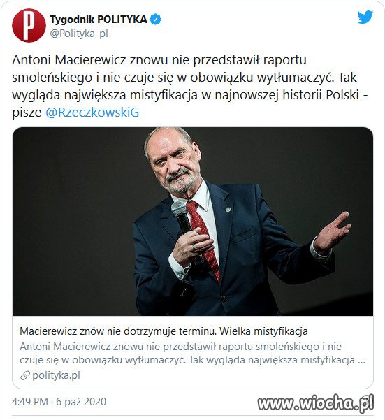 Nie po raz pierwszy...