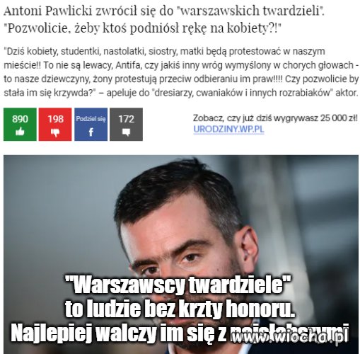 Warszawscy twardziele i honor 