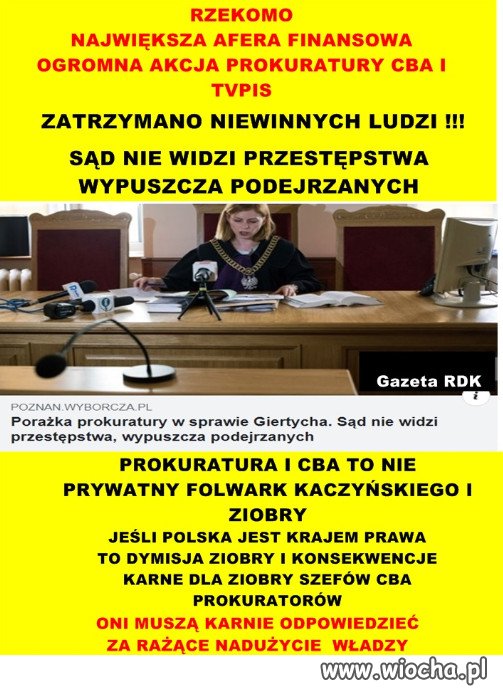 PROKURATURA I CBA TO NIE - 
