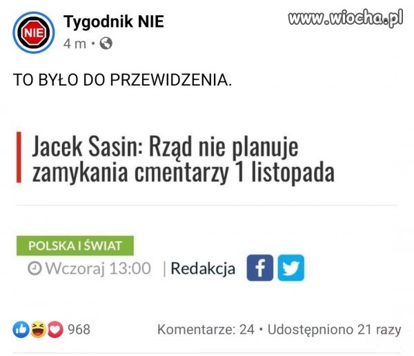 Brawo Sasin, brawo cały ŻONT   