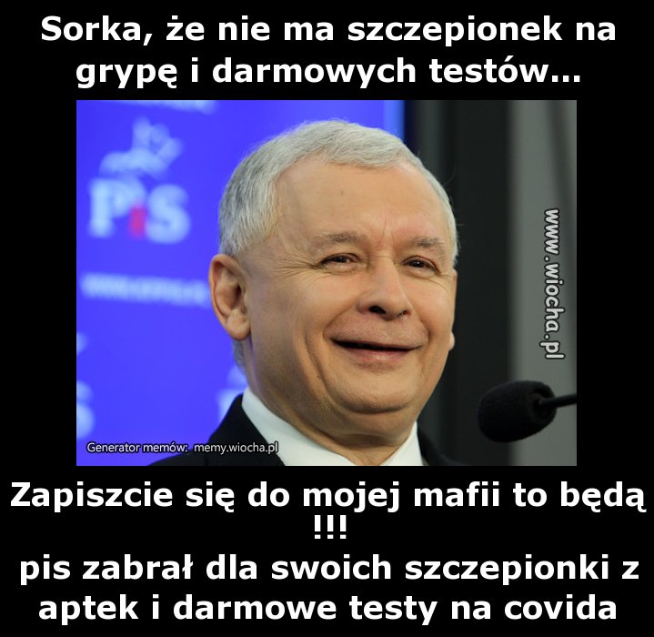 Sorka, że nie ma szczepionek na grypę 
