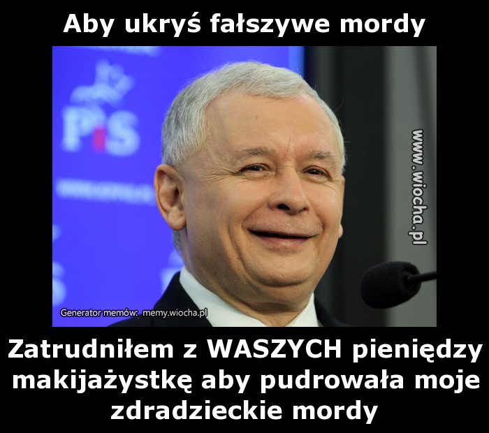Aby ukryś fałszywe mordy