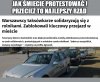 Taksówkarze pomagają rolnikom w protestach