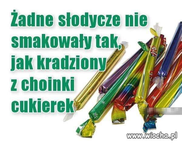 Dzieciakom wieszało się na choince