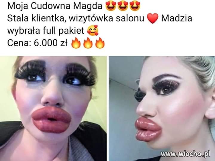 Osoba,która dla kasy oszpeciła klientkę 
