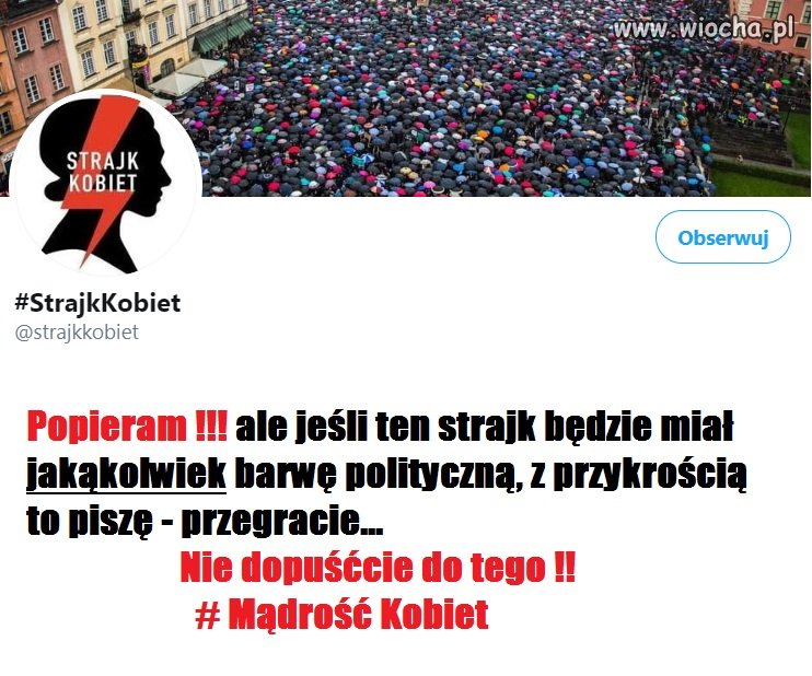 Popieram, ale uważajcie !