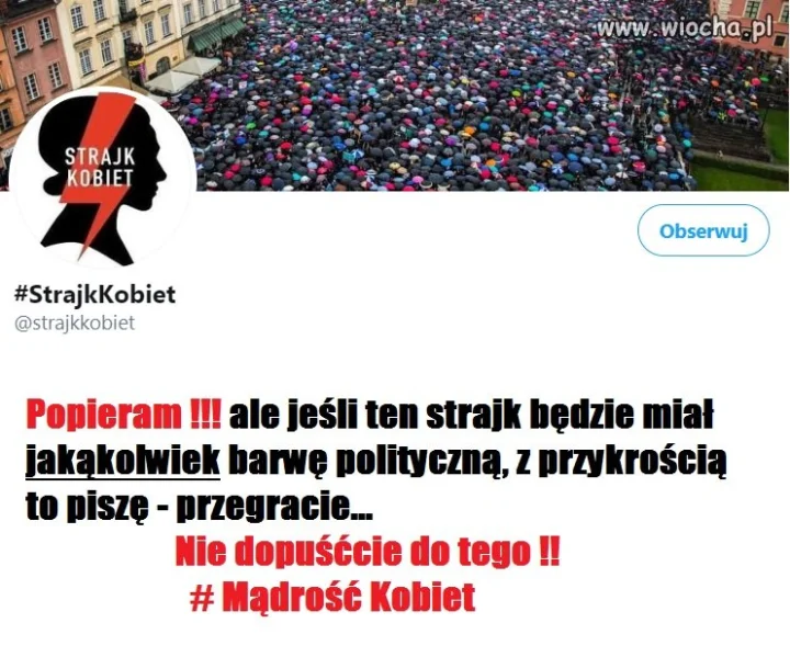 Popieram, ale uważajcie !