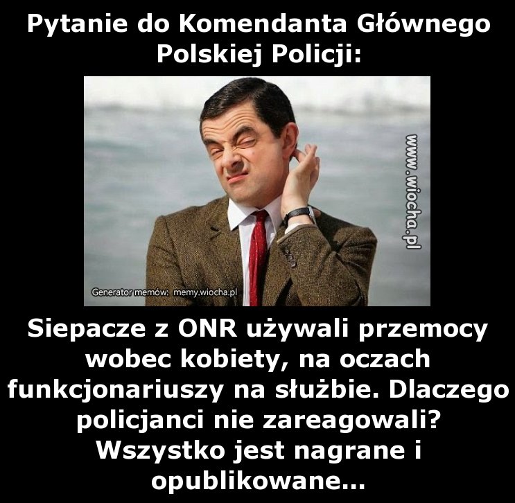 Pytanie do Komendanta Głównego Polskiej Policji: