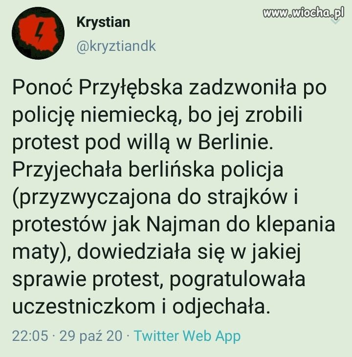 Niemiecka policja pomaga