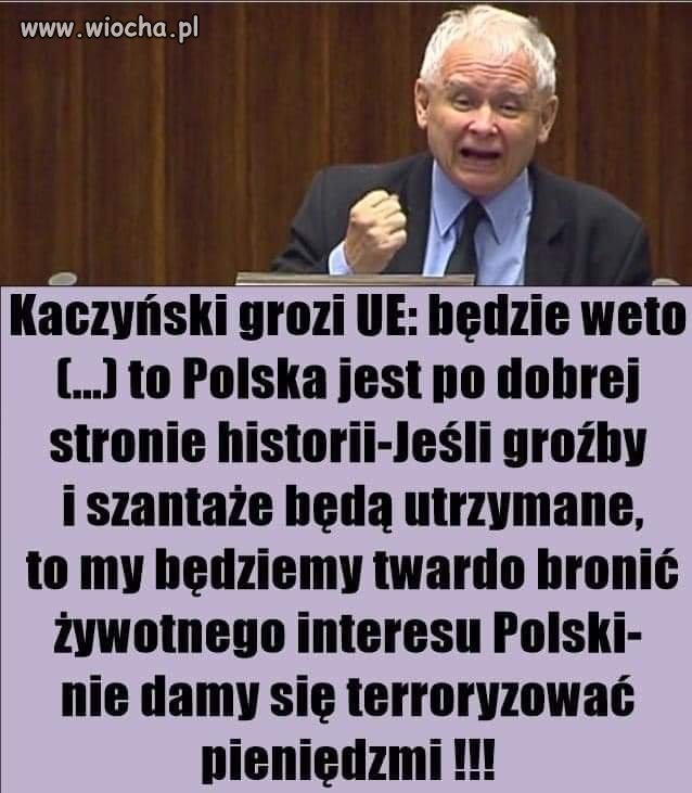 Kaczyński grozi UE