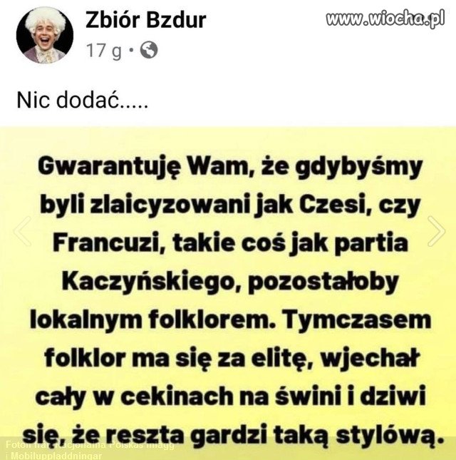 Mądry naród by sobie nie pozwolił na rządy buraków