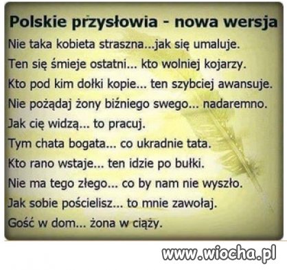 Polskie przyslowia...