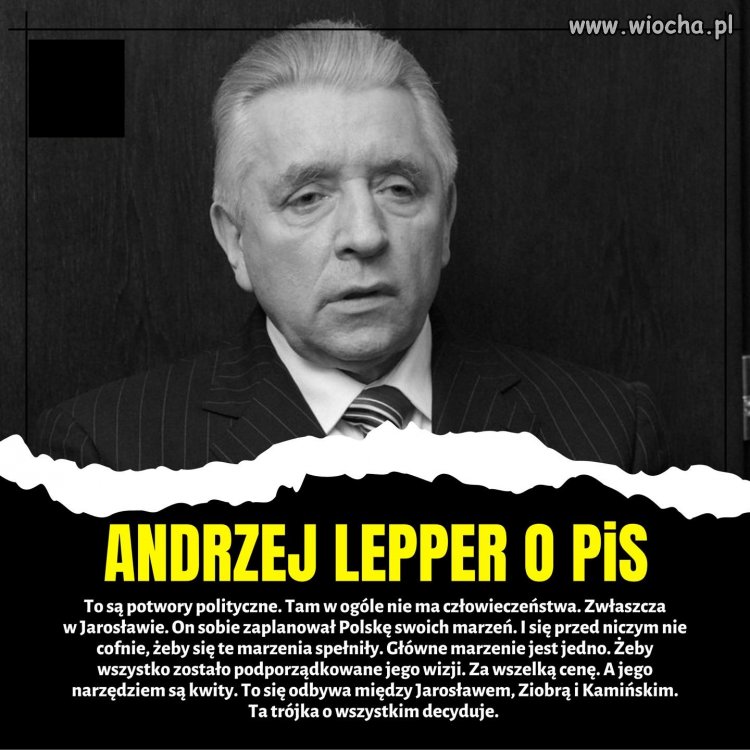 On się na nich poznał wcześniej. Warto przypominać
