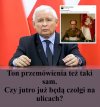 Ton przemówienia też taki sam.   