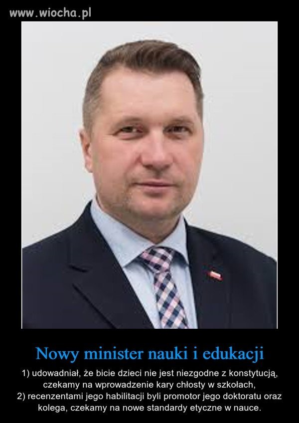 Jaki minister edukacji 