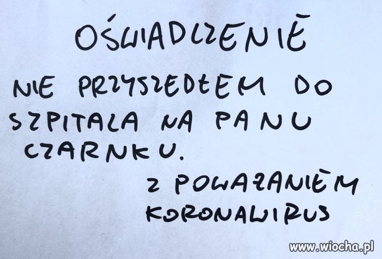 To oświadczenie zamyka sprawę