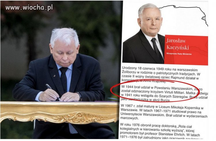 Biogram Jarosława Kaczyńskiego na stronie KPRM.