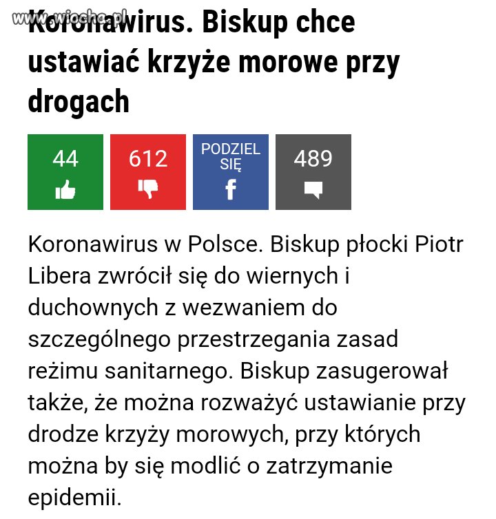 Bo w Polsce jest kapliczek, krzyży itp za mało