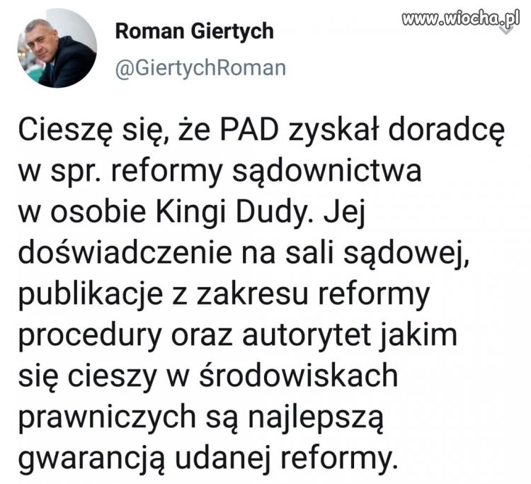 Doradca Prezydenta w sprawie reformy sądownictwa