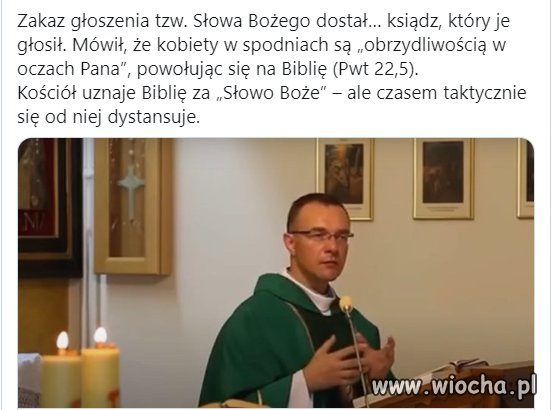 Kara za głoszenie słowa bożego
