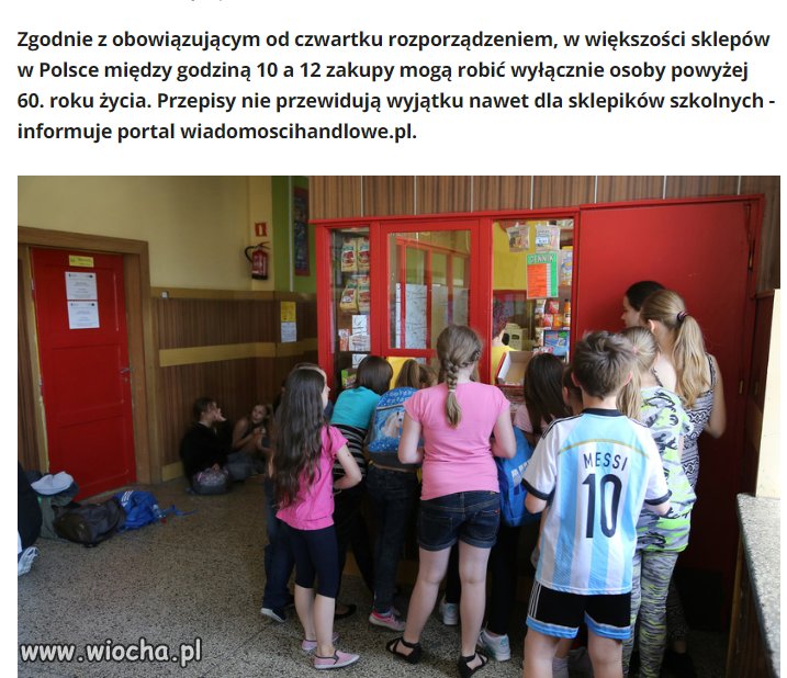 Godziny zakupów dla seniorów