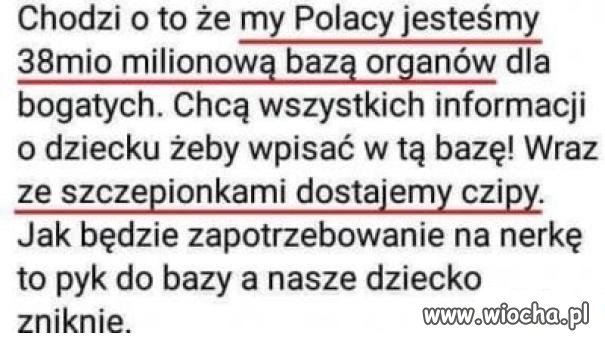 Ludzie skąd wy bierzecie takie teorie spiskowe ?