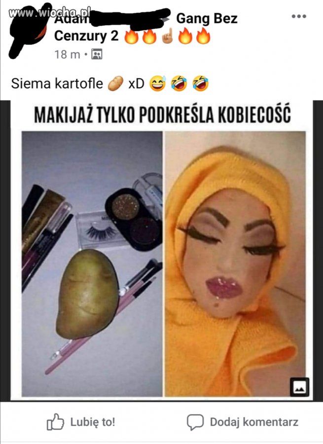 A rano won kartoflu zapyziały 