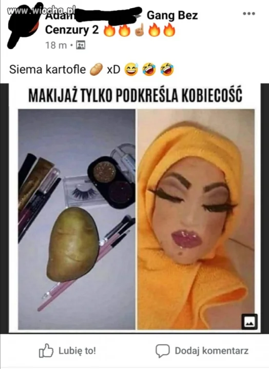 A rano won kartoflu zapyziały 