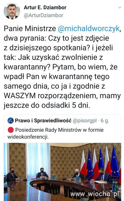 Twoja kwarantanna jest lepsza niż moja