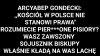 Kosciół jak zwykle próbuje wyczuć wiatr...