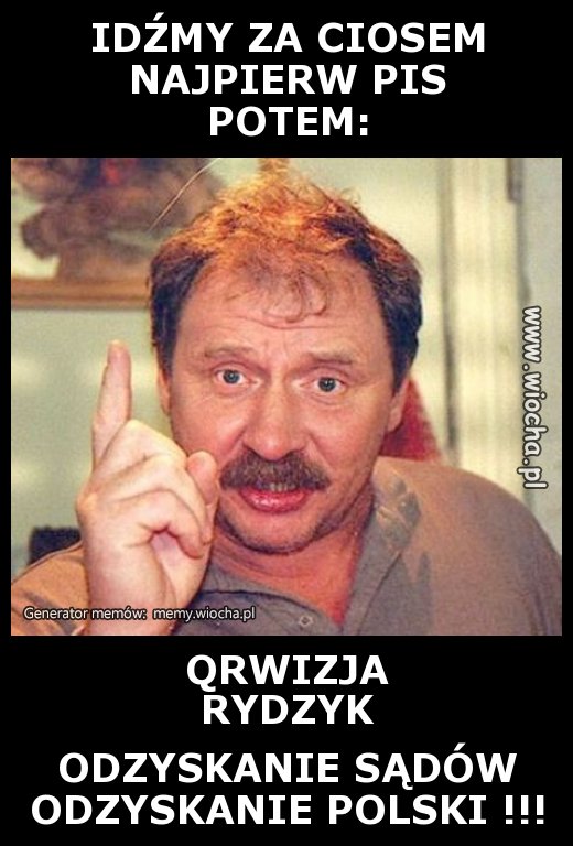 IDŹMY ZA CIOSEM
NAJPIERW PIS
POTEM: