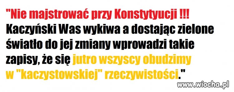 W dzisiejszej sytuacji politycznej