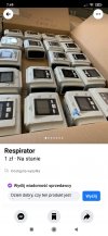 Na marketplace znalazły się zaginione respiratory