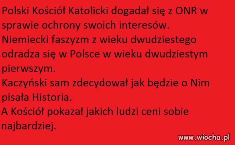 Nie wierzę w Polski Kościół Katolicki