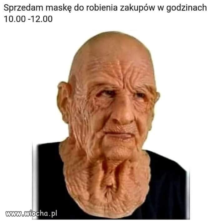 Maska do robienia zakupów 