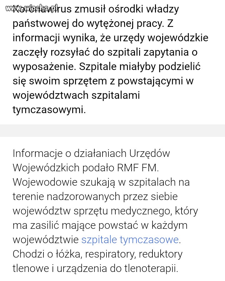 Tylko po co szukać po szpitalach